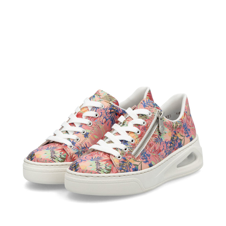Rieker N6401-90 Sneakers-Rose Multi