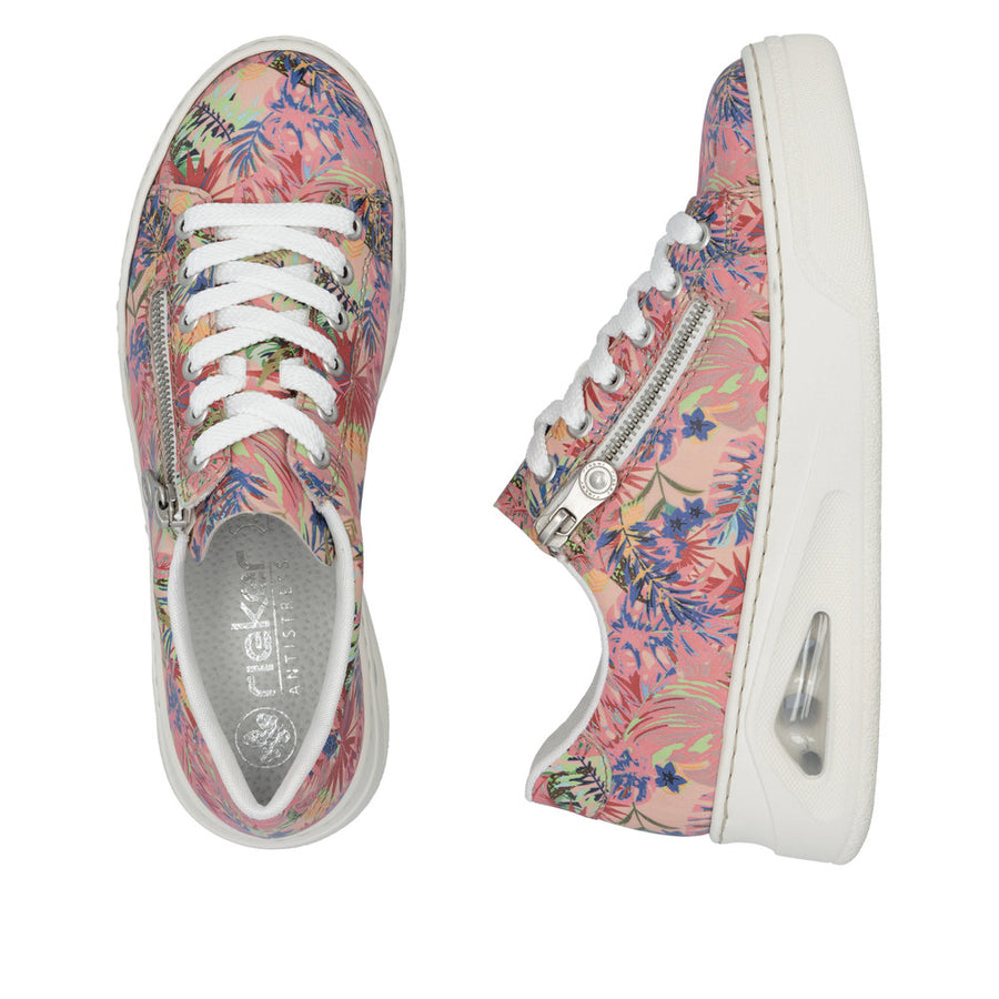 Rieker N6401-90 Sneakers-Rose Multi