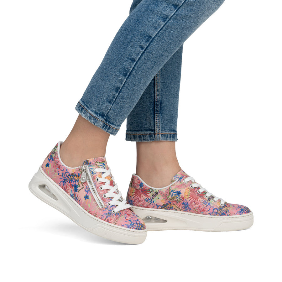 Rieker N6401-90 Sneakers-Rose Multi