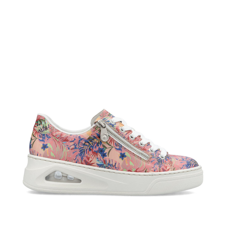 Rieker N6401-90 Sneakers-Rose Multi