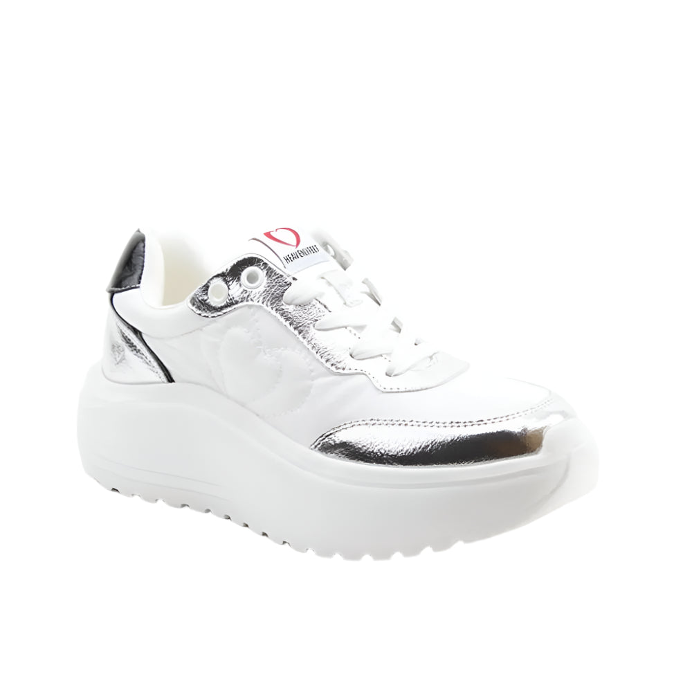 Heavenly Feet Peace Trainer-White/Silver