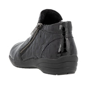 Remonte R7674 Ankle Boot-Black Croc H