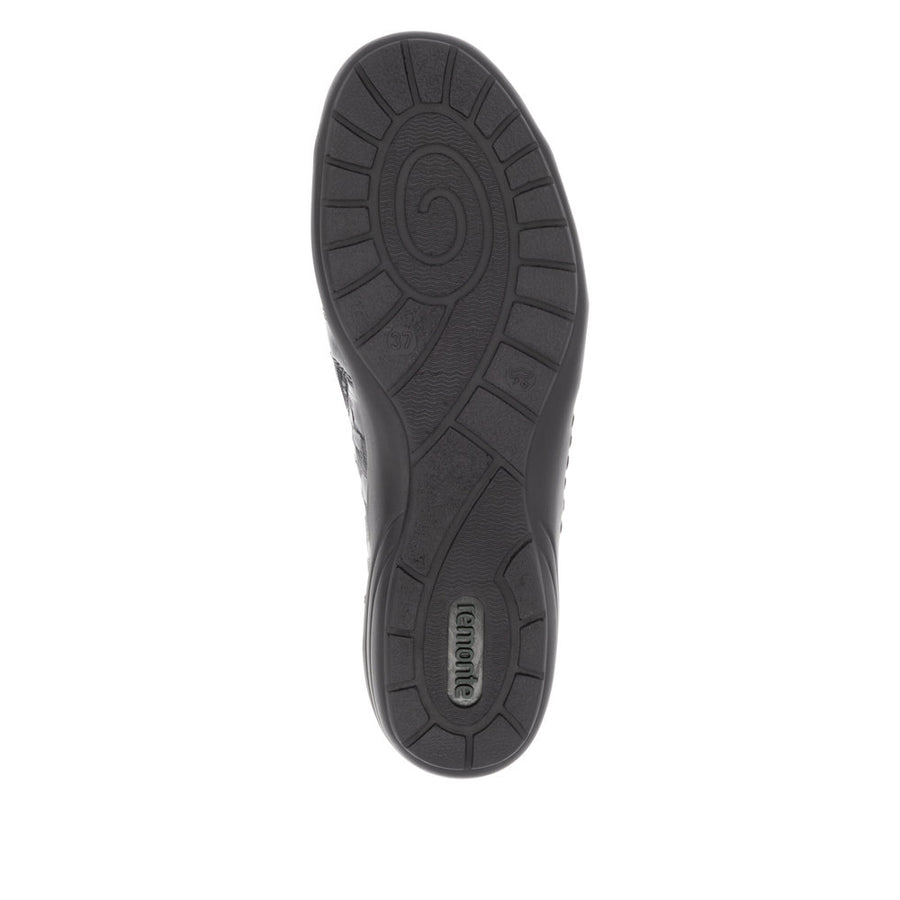 Remonte R7674 Ankle Boot-Black Croc H