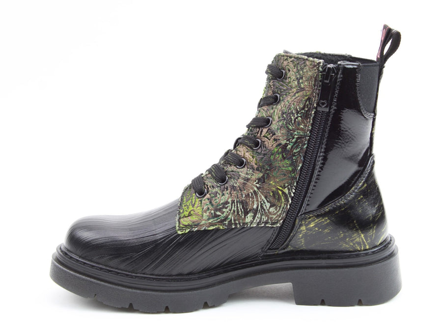 Heavenly Feet Emmerson Boot-BLACK/GREEN