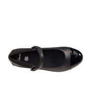 Clarks Scala Gem Y Shoes-Black Lea G