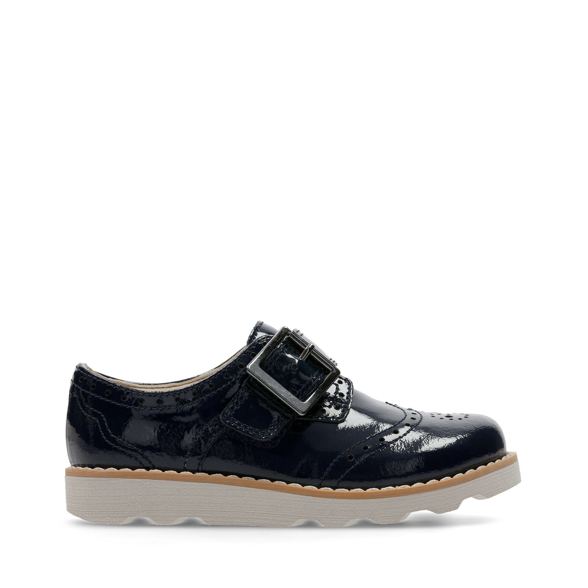 Clarks Crown Pride Shoes-Navy Pat F