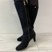 Redz D6398 Long Boot-BLACK