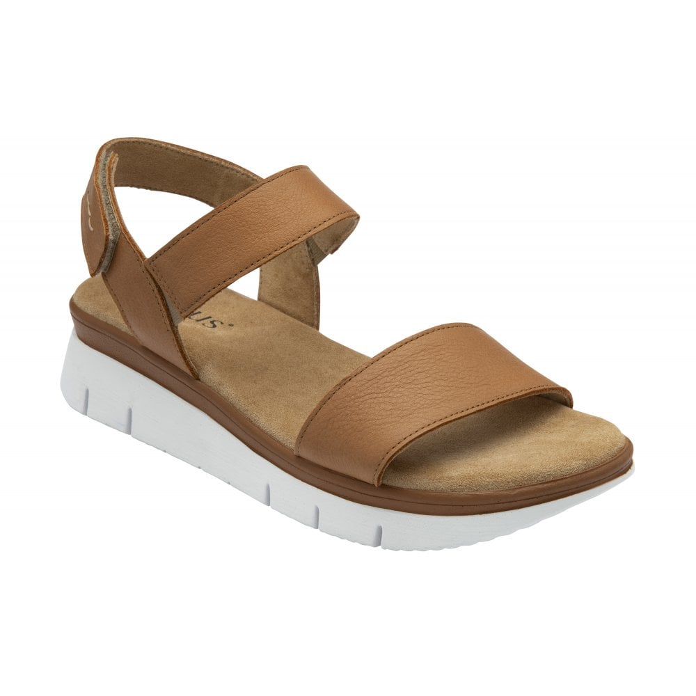 Lotus Facchini Wedge Sandal-Tan
