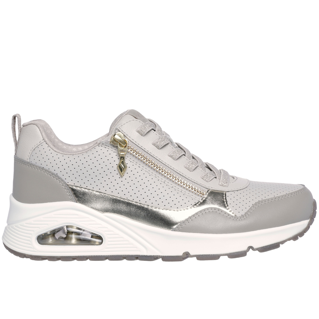 Skechers 177873 Ladies Trainer-Taupe