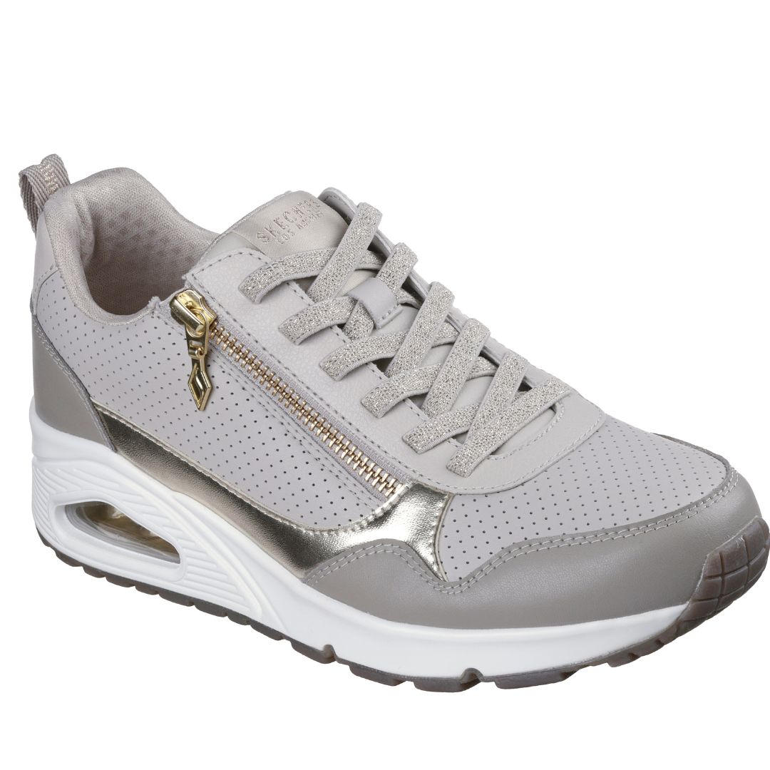 Skechers 177873 Ladies Trainer-Taupe