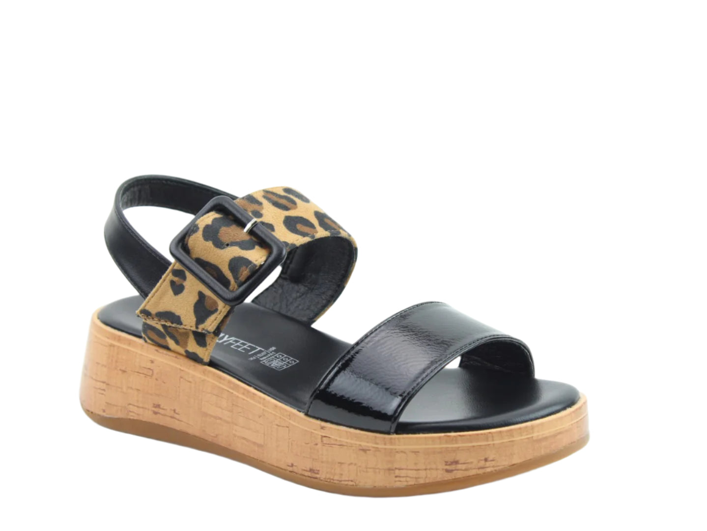 Heavenly Feet Carnation Sandal-Black Leopard