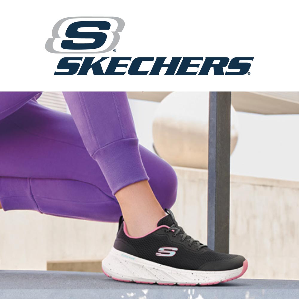 skechers shoe with logo at the top