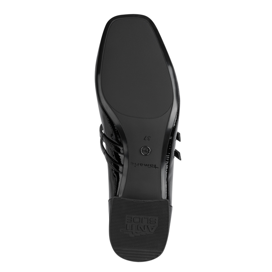 Tamaris 22318-43 Ladies' Heels-Black Patent