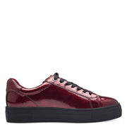 Tamaris 23313 Ladies Sneakers-Bordo Pat