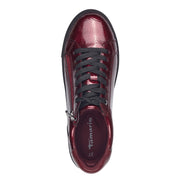 Tamaris 23313 Ladies Sneakers-Bordo Pat