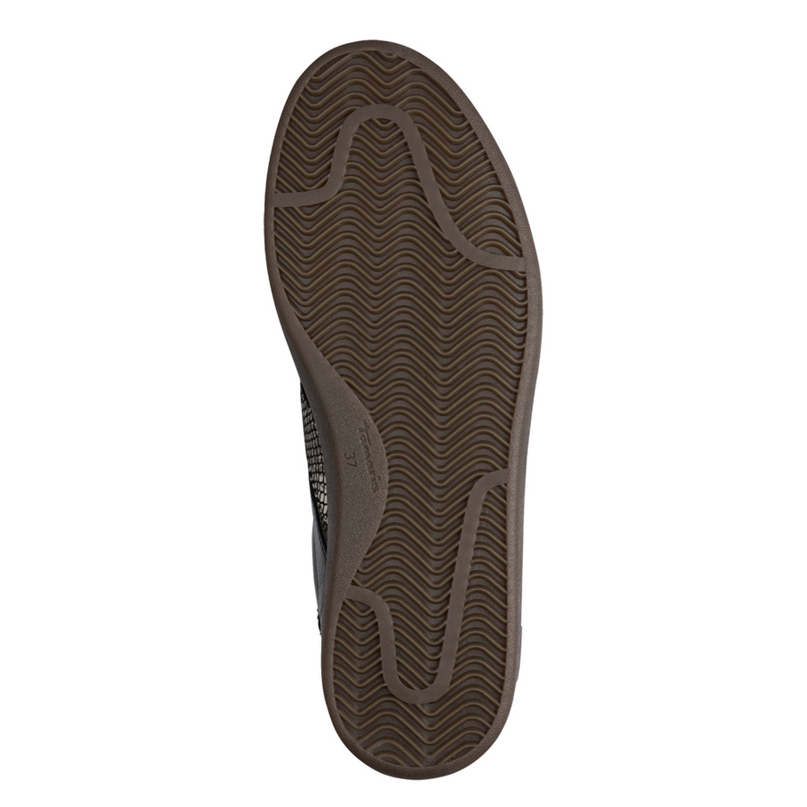 Tamaris 23624 Ladies Sneaker-Black Snake