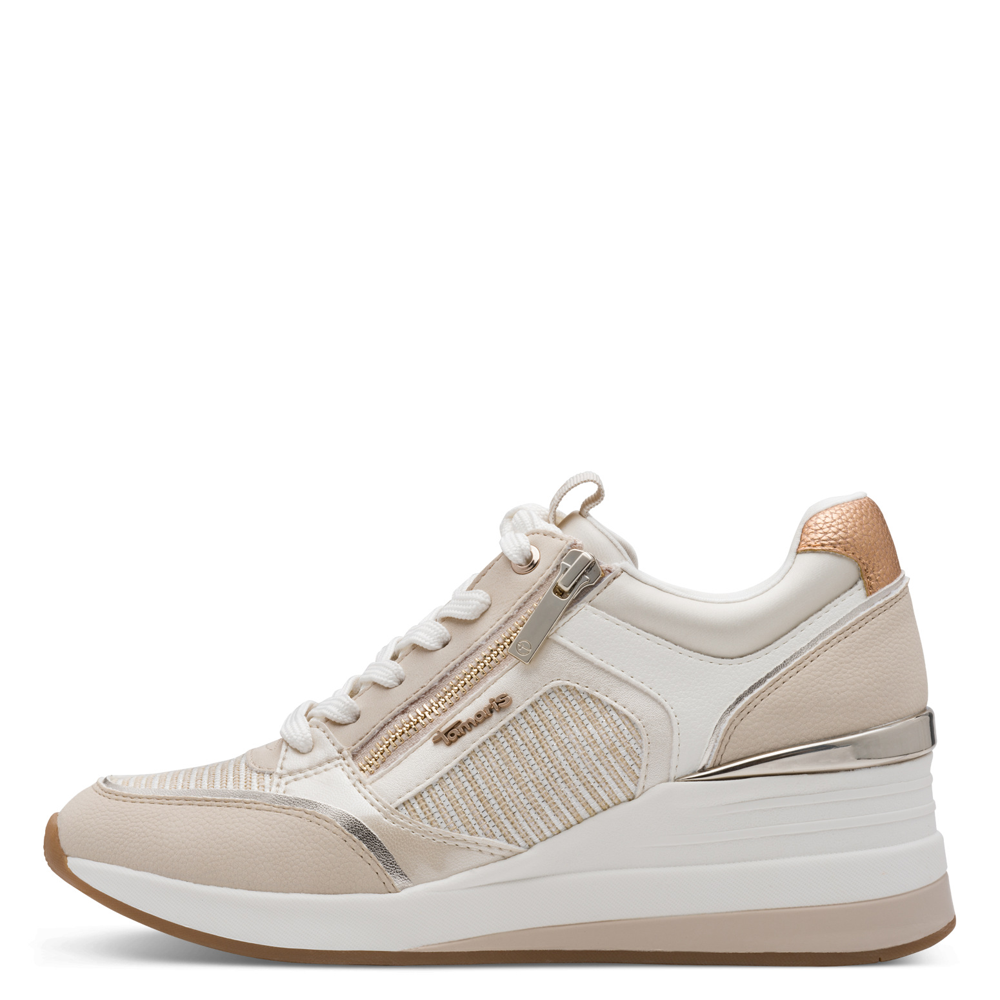 Tamaris 23703-41 Trainer-Beige Combi