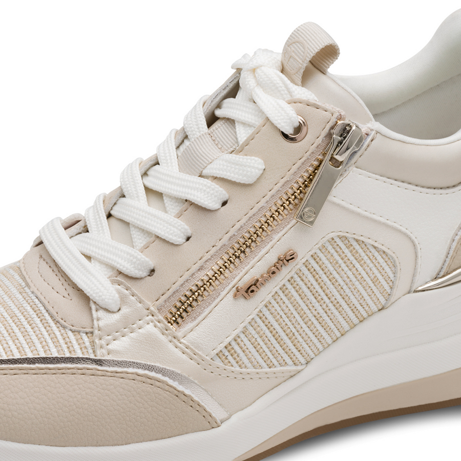 Tamaris 23703-41 Trainer-Beige Combi