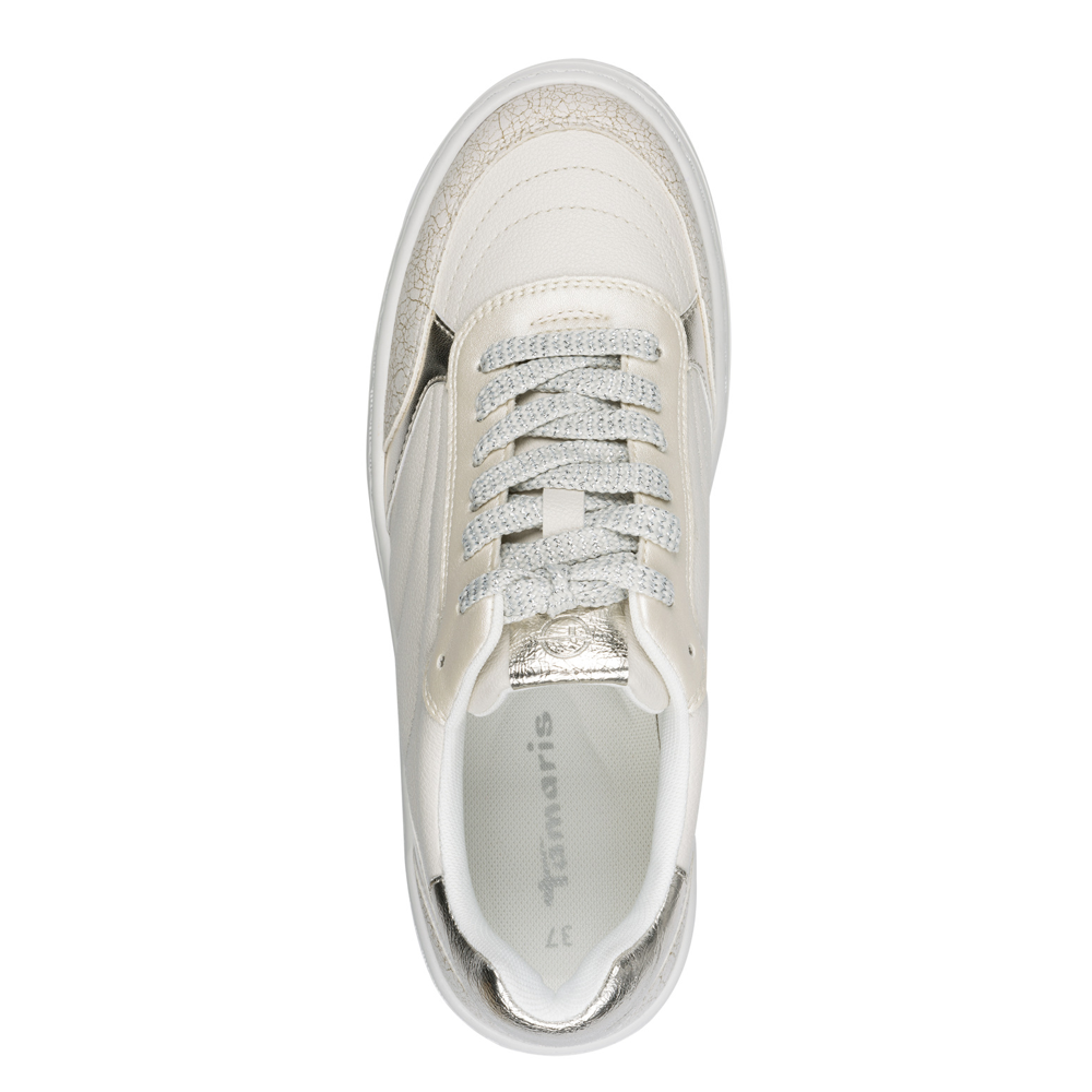 Tamaris 23756-45 Sneaker-White/Silver