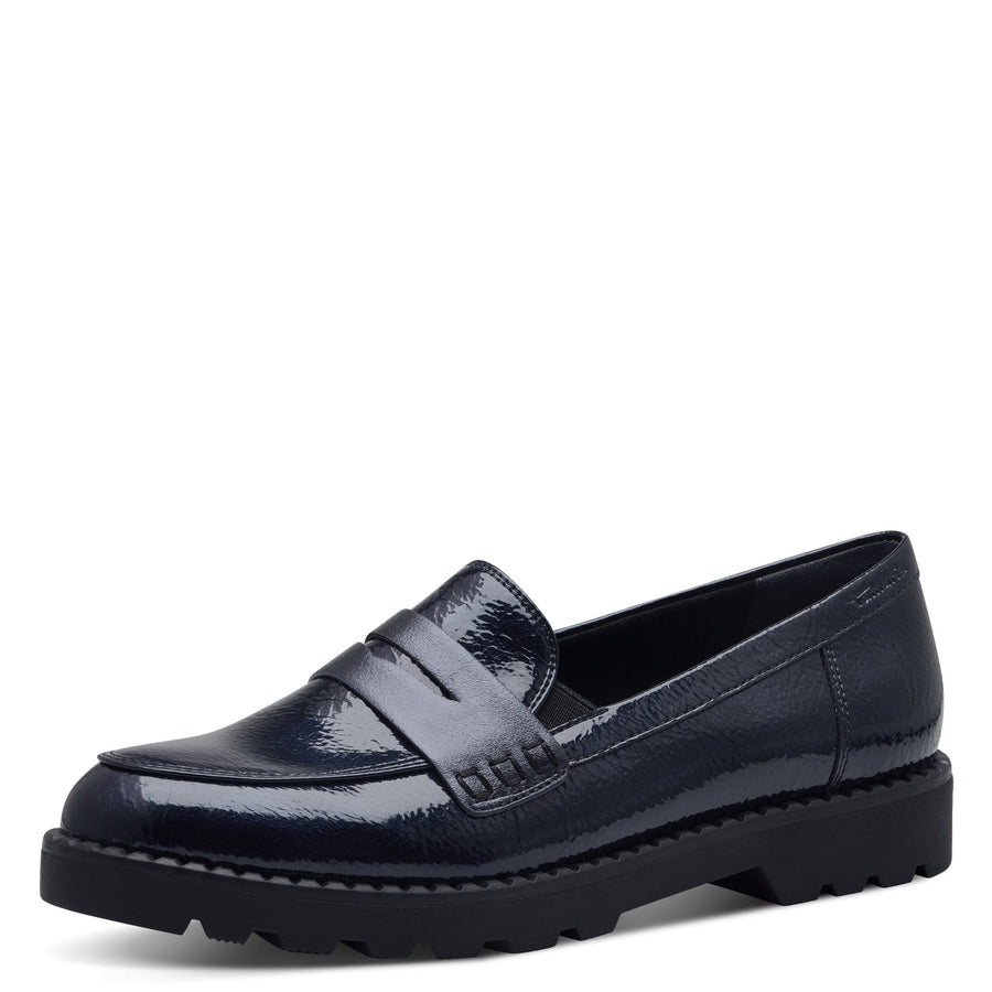 Tamaris 24312 Ladies Shoe-Navy Pat