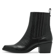 Tamaris 25310 Ankle Boot-Black Croc