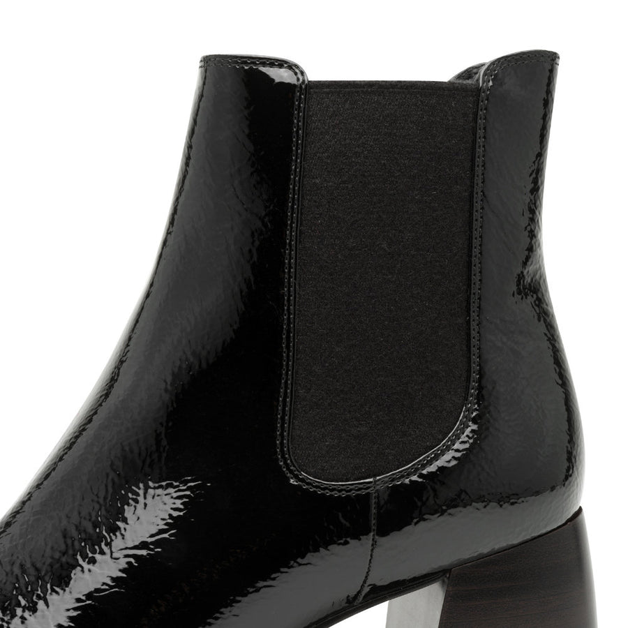 Tamaris 25327 Ankle Boot-Black Patent