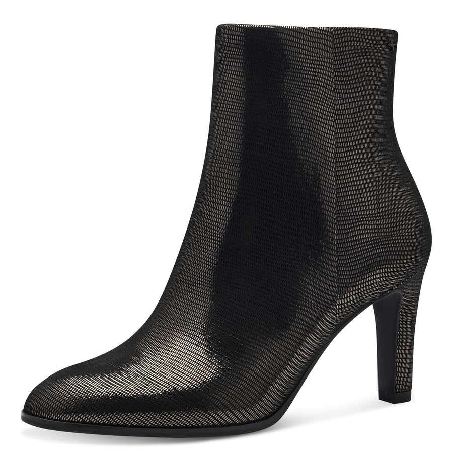 Tamaris 25339 Ankle Boot-Pewter – Shoe Heaven - Main Image