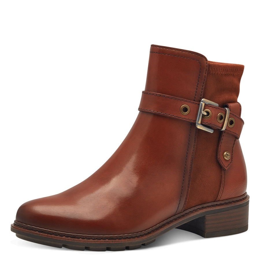 Tamaris 25425 Ankle Boot-Cognac