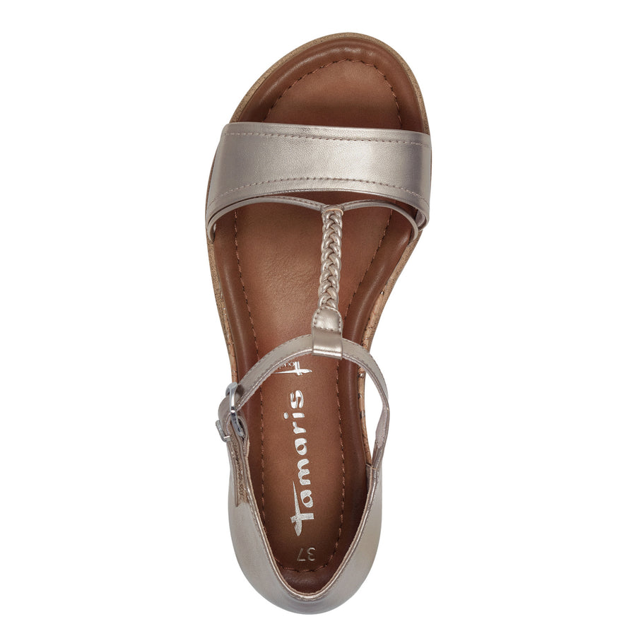 Tamaris 28102 Sandals-Gold