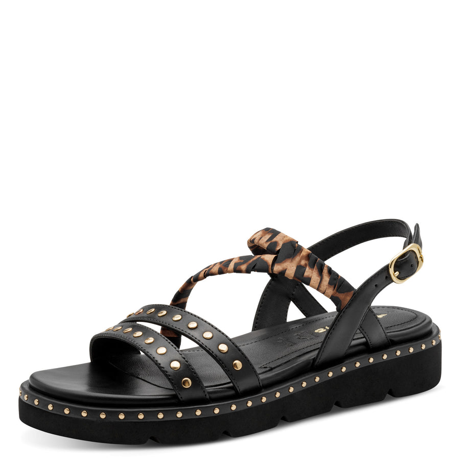 Tamaris 28227-46 Sandals-Black Combi