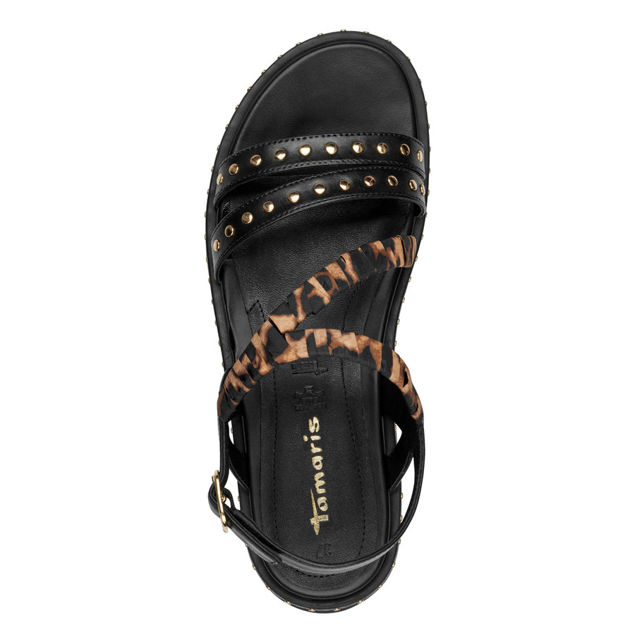 Tamaris 28227-46 Sandals-Black Combi