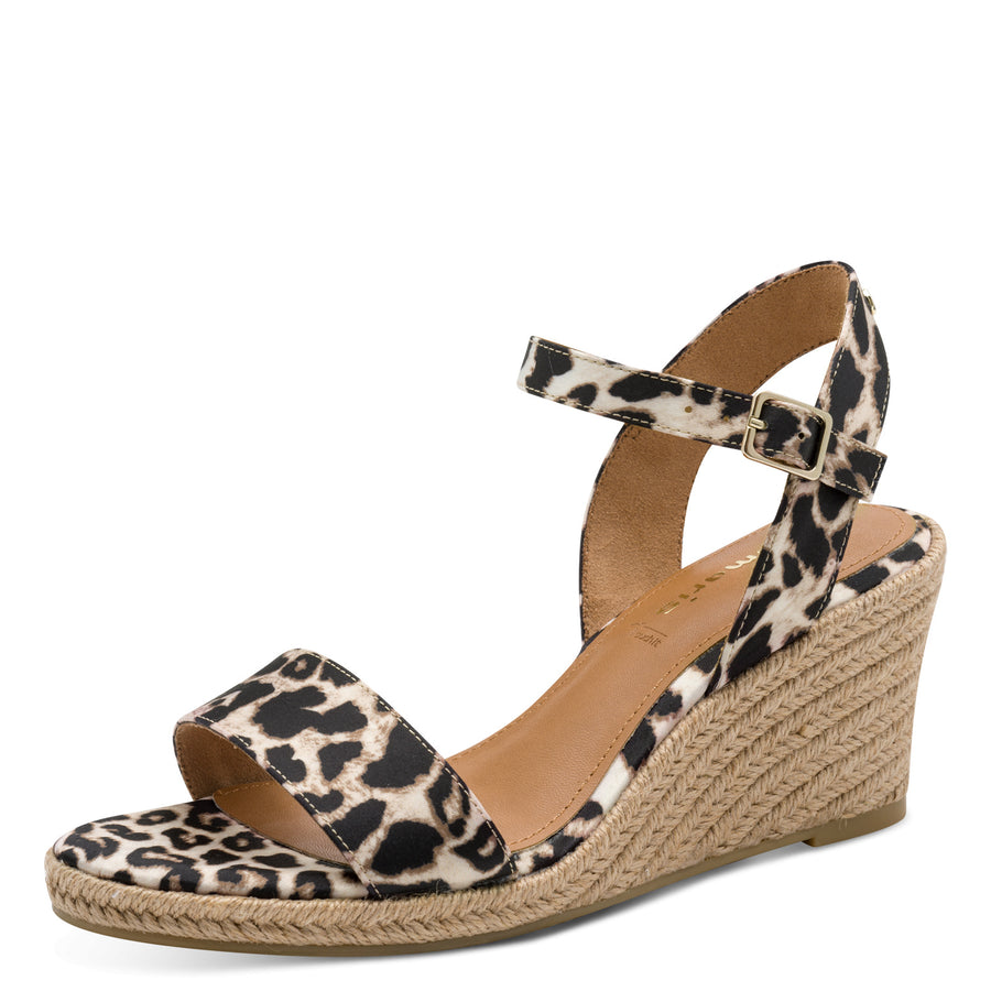 Tamaris 28300 Wedge Sandals-Leopard