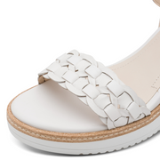 Tamaris 28334 Wedge Sandal-White