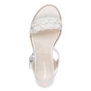 Tamaris 28334 Wedge Sandal-White
