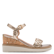 Tamaris 28334 Wedge Sandal-Bronze