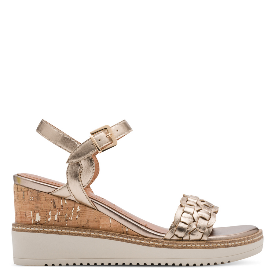 Tamaris 28334 Wedge Sandal-Bronze