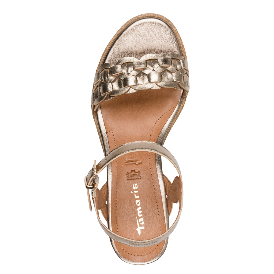 Tamaris 28334 Wedge Sandal-Bronze