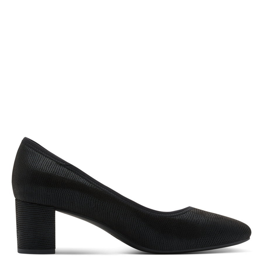 Jana 22461-46 Ladies Heels-Black Metallic H