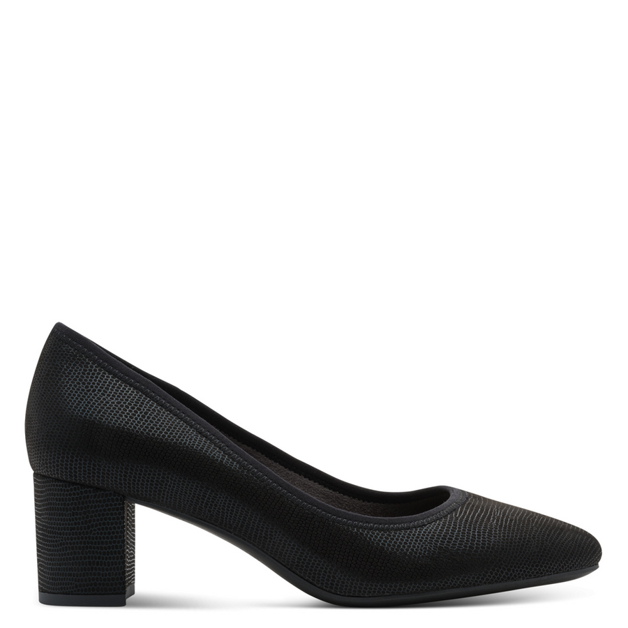 Jana 22461-46 Ladies Heels-Black Metallic H
