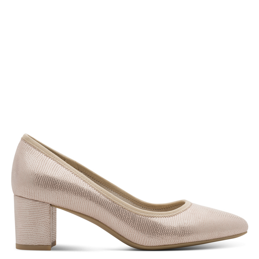 Jana 22461-46 Ladies Heels-Beige Metallic H