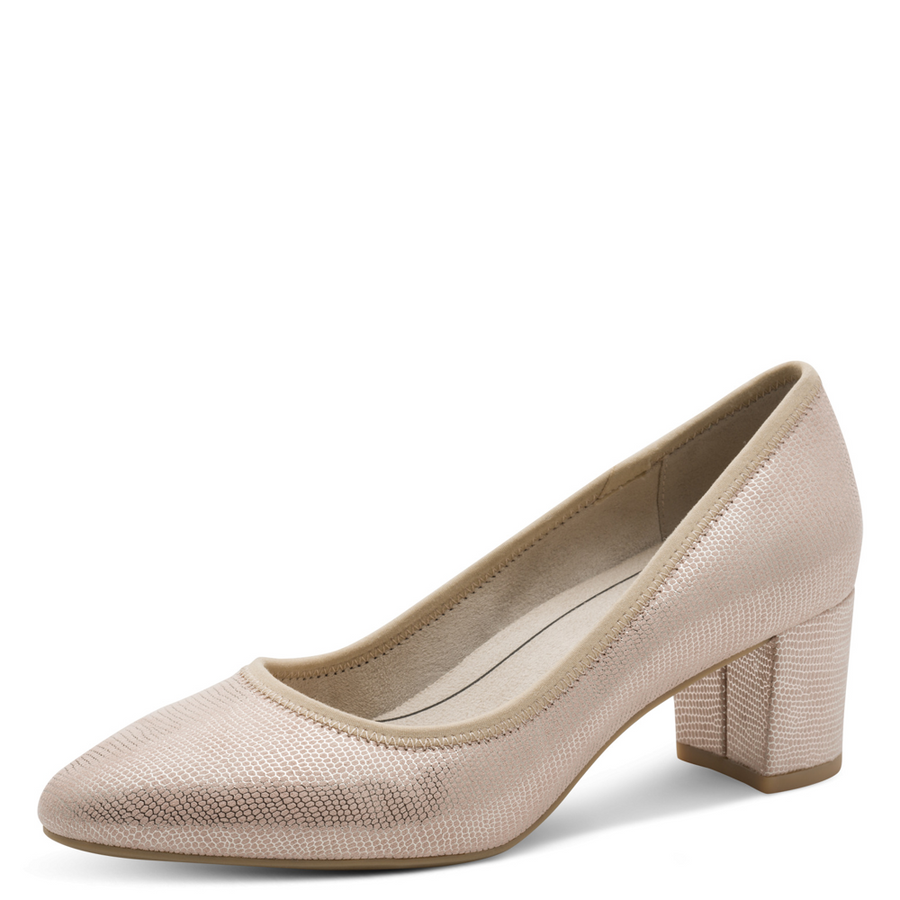 Jana 22461-46 Ladies Heels-Beige Metallic H