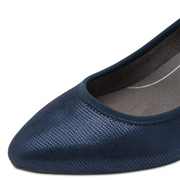 Jana 22461-46 Ladies Heels-Navy Metallic H