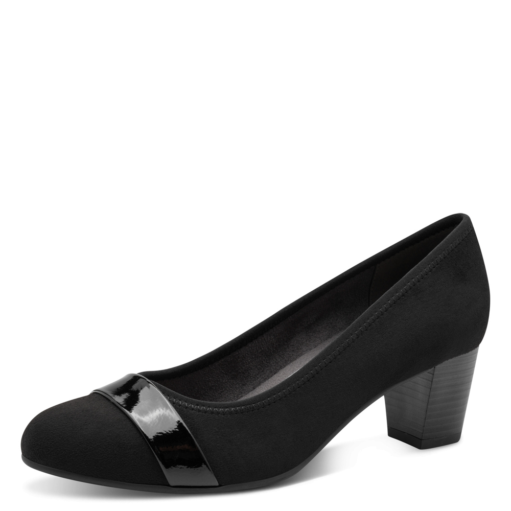Jana 22467 Shoes-Black Patent H