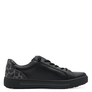 Jana 23660-42 Ladies Sneaker-Black Leopard H