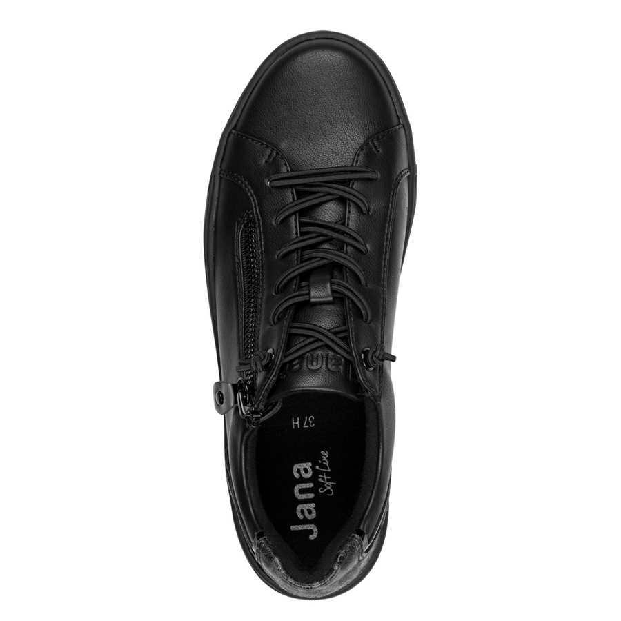 Jana 23660-42 Ladies Sneaker-Black Leopard H