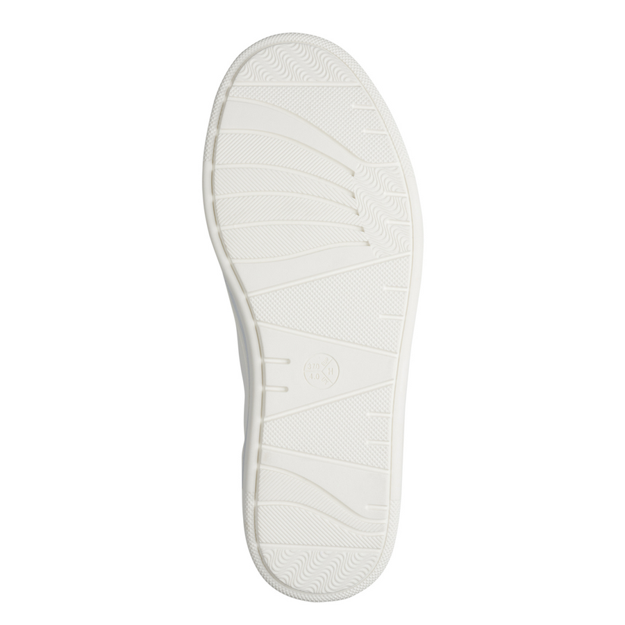 Jana 23660-42 Ladies Sneaker-White/Silver H