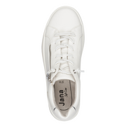 Jana 23660-42 Ladies Sneaker-White/Silver H