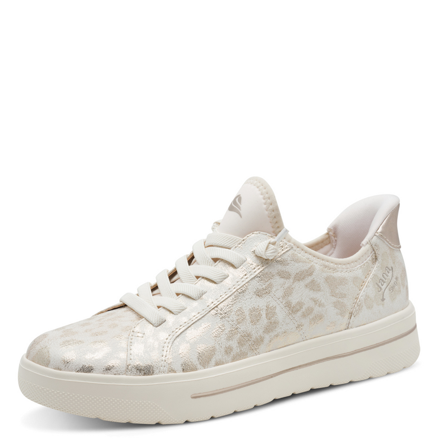 Jana 23764-45 Ladies' Sneaker-Gold Metallic H