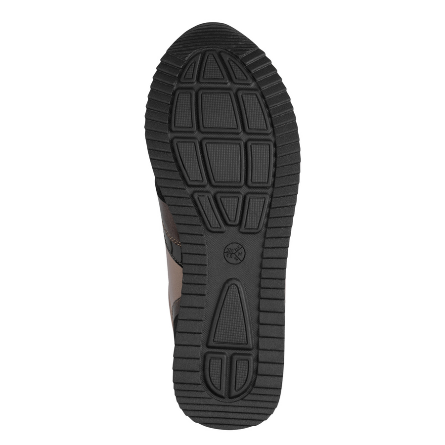 Jana 23774-43 Ladies Sneaker-Pewter/Black