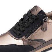 Jana 23774-43 Ladies Sneaker-Pewter/Black